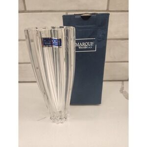 New With Box Marquis By Waterford Crystal Omnia 7" Bud Vase Lead Crystal Germany